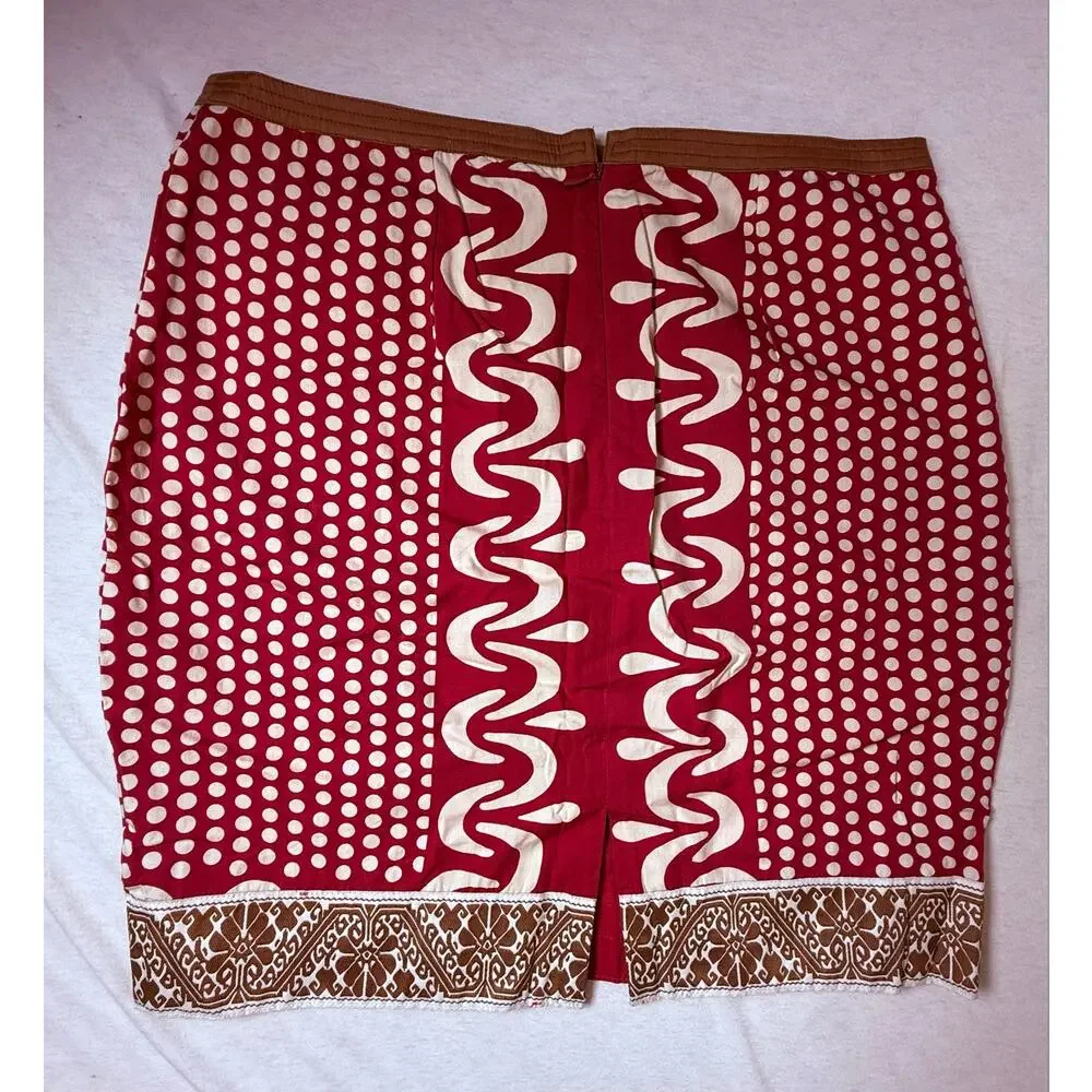 Plenty by Tracy Reese Boudot Pink Polka Dot Embroidery Mini Skirt Anthro Boho  6